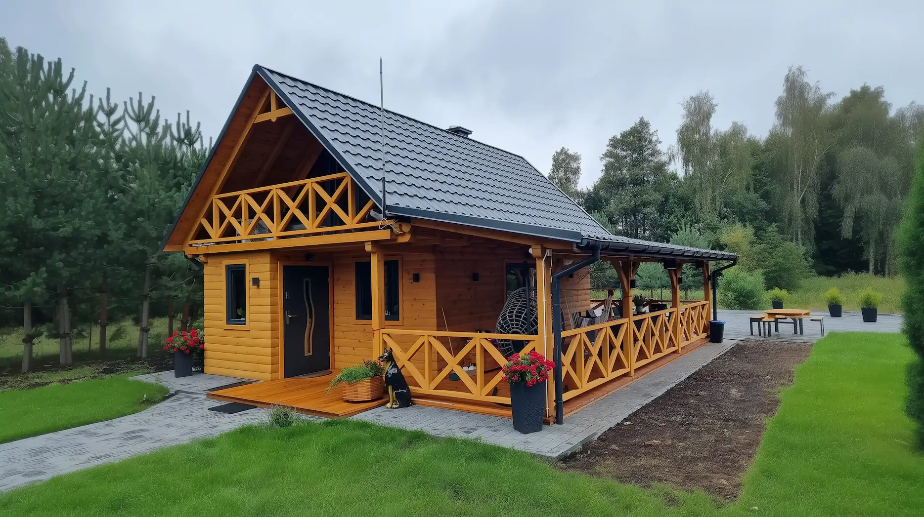 Custom wooden home realization for Irish client