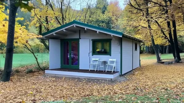 Eco-friendly residential cabin built by MF Timber Cabins
