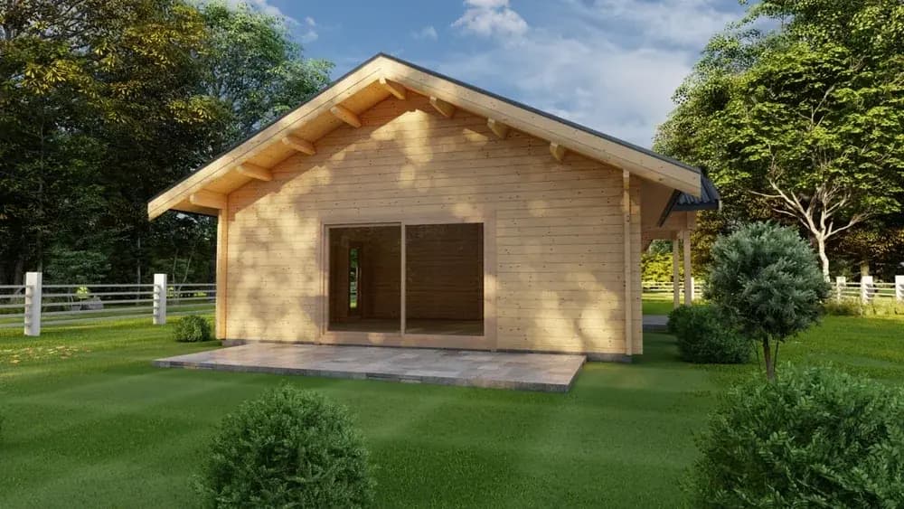 Quality timber cabin representing value for money